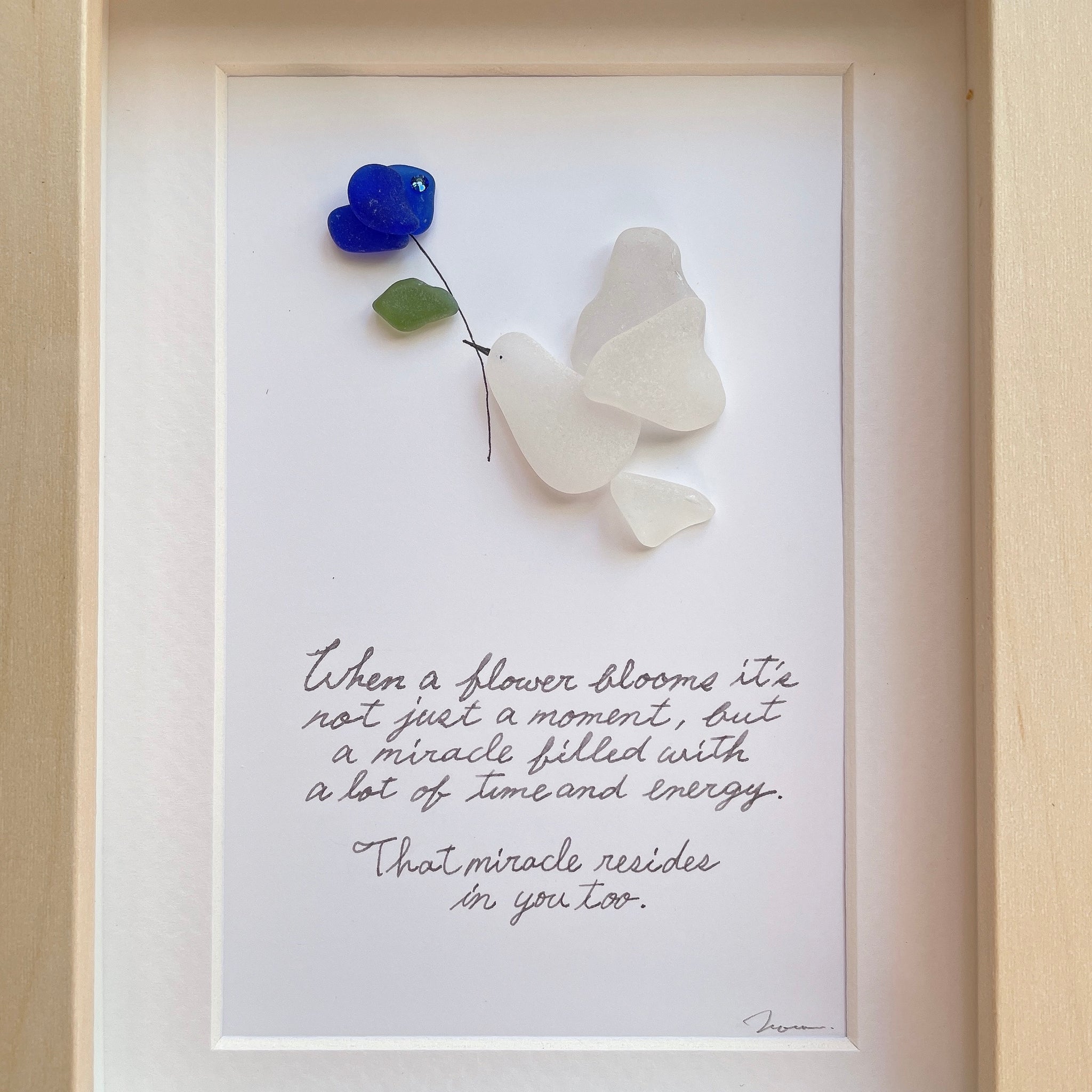 幸せの青い花【シーグラスアート】｜umihana（ウミハナ） – CHOOSEBASE