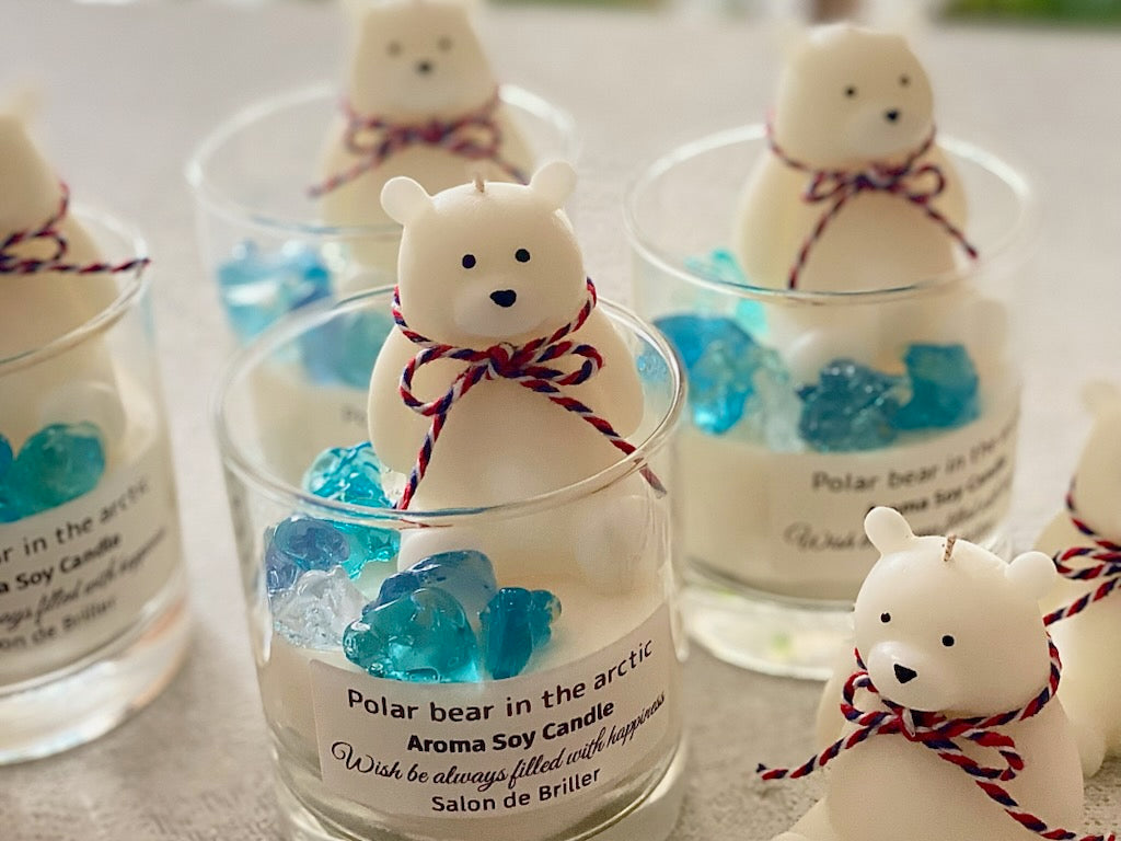3572ミュージカルキャンドルシロクマ冬 3572ミュージカルキャンドル