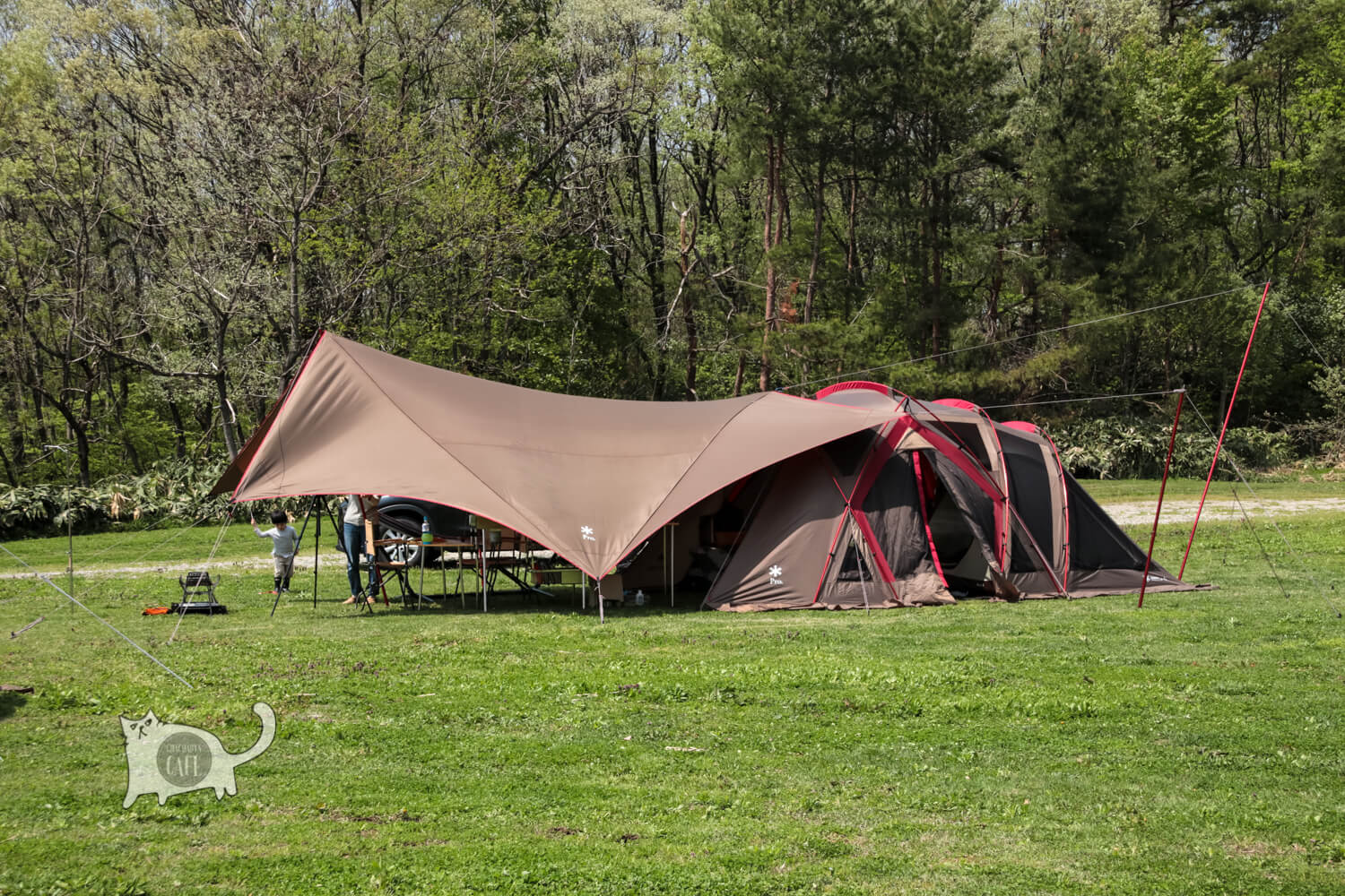 レビュー】スノーピーク 「ヘキサエヴォpro」 でかいタープに包まれる