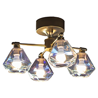 6灯 バブルシャンデリア BALLON mini (バロンミニ) オーロラ