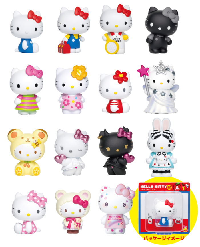 ハローキティの歴代アートを使用したグッズが当たる！「Happyくじ