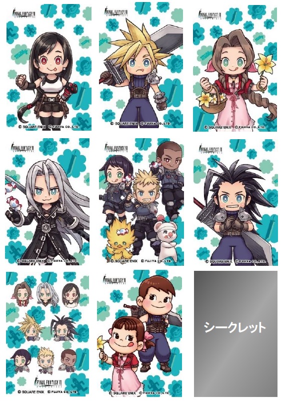 不二家」×「ファイナルファンタジーVII エバークライシス」コラボの