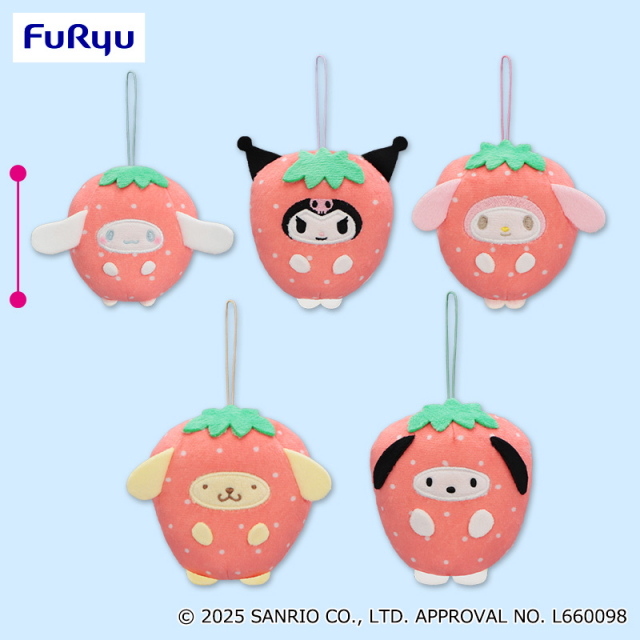 サンリオキャラクターズ フルーツきぐるみマスコット～いちご