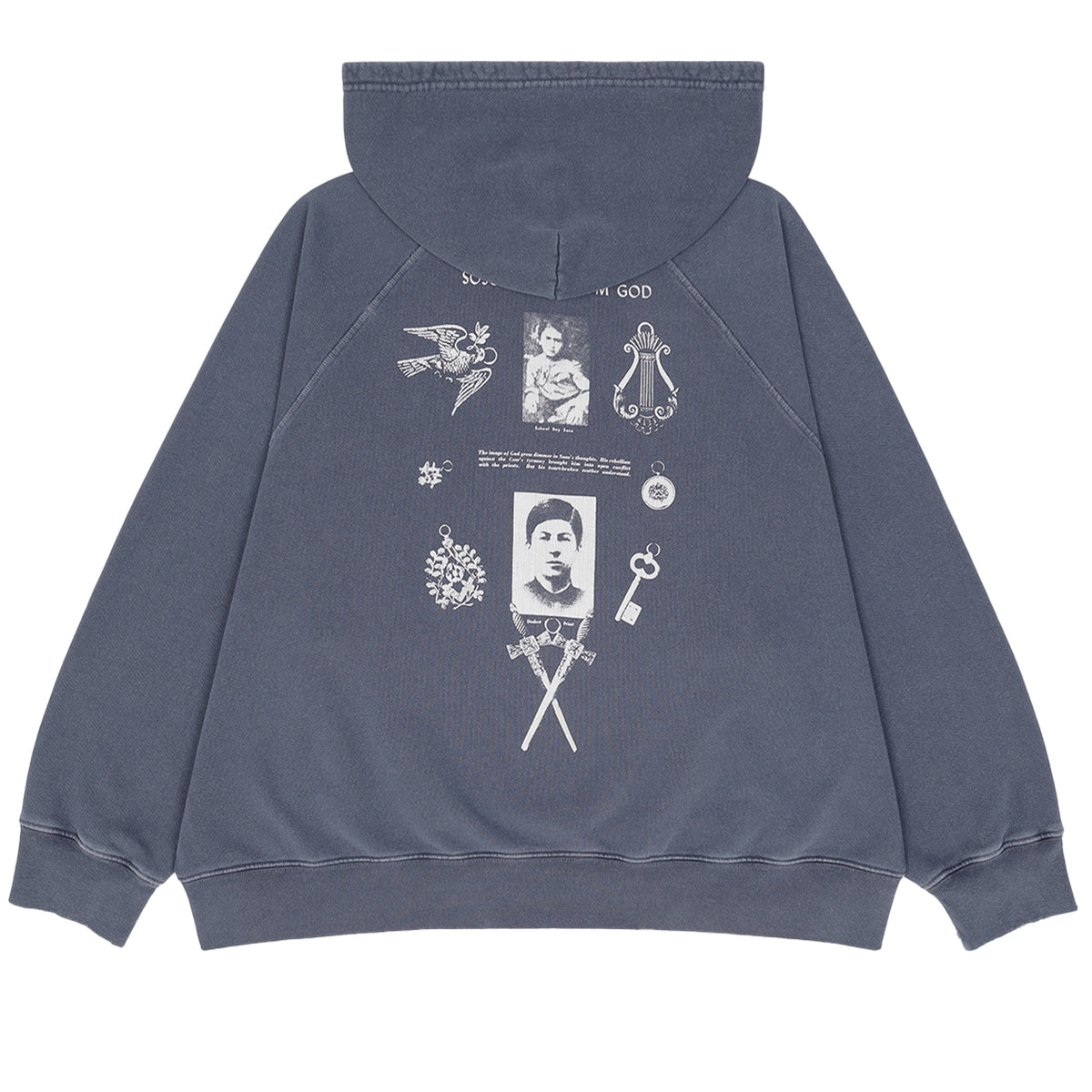 KOZABURO（コウザブロウ) - ZENN STATE FADED PRINT HOODIE パーカー