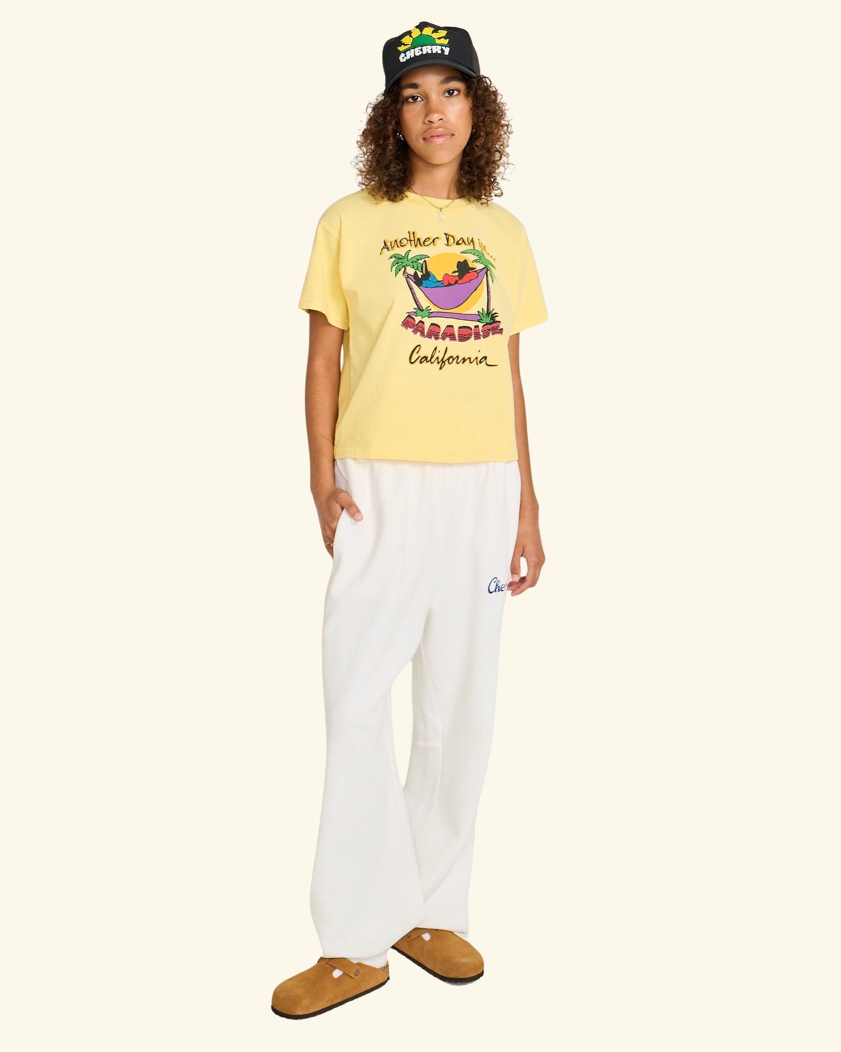 Paradise Boxy Baby Tee – CHERRY LA