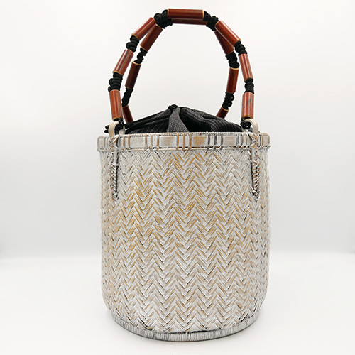 竹の3本寄せ網代編みバッグ | 竹巧彩 | 公式ウェブサイトｰ竹のバッグ