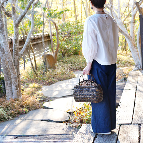 籐網代編みカゴバッグ | 竹巧彩 | 公式ウェブサイトｰ竹のバッグ・財布