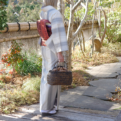 籐網代編みカゴバッグ | 竹巧彩 | 公式ウェブサイトｰ竹のバッグ・財布