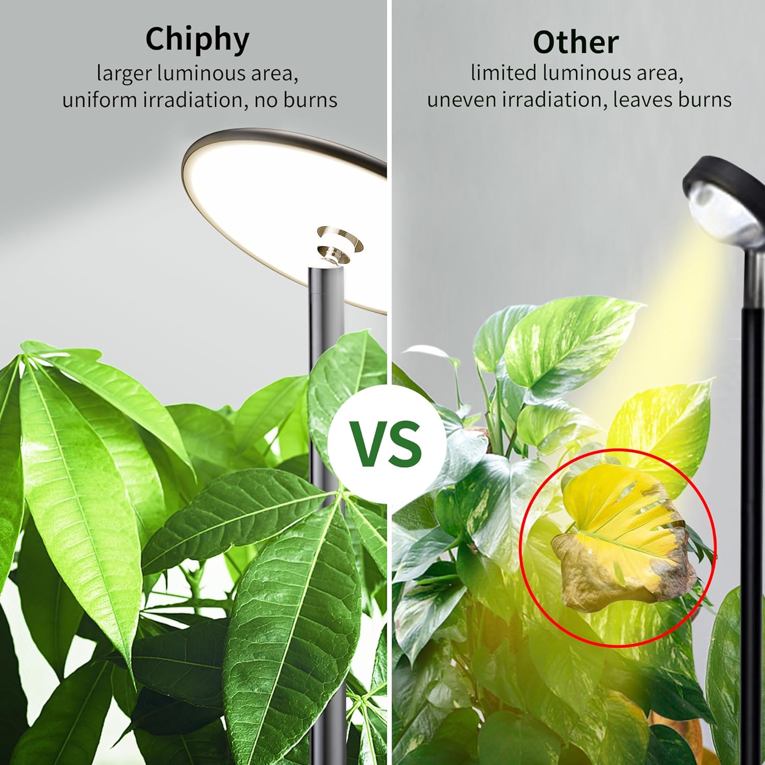 調整可能なフルスペクトル LED 成長ライト - 40W、2300-6500K、10