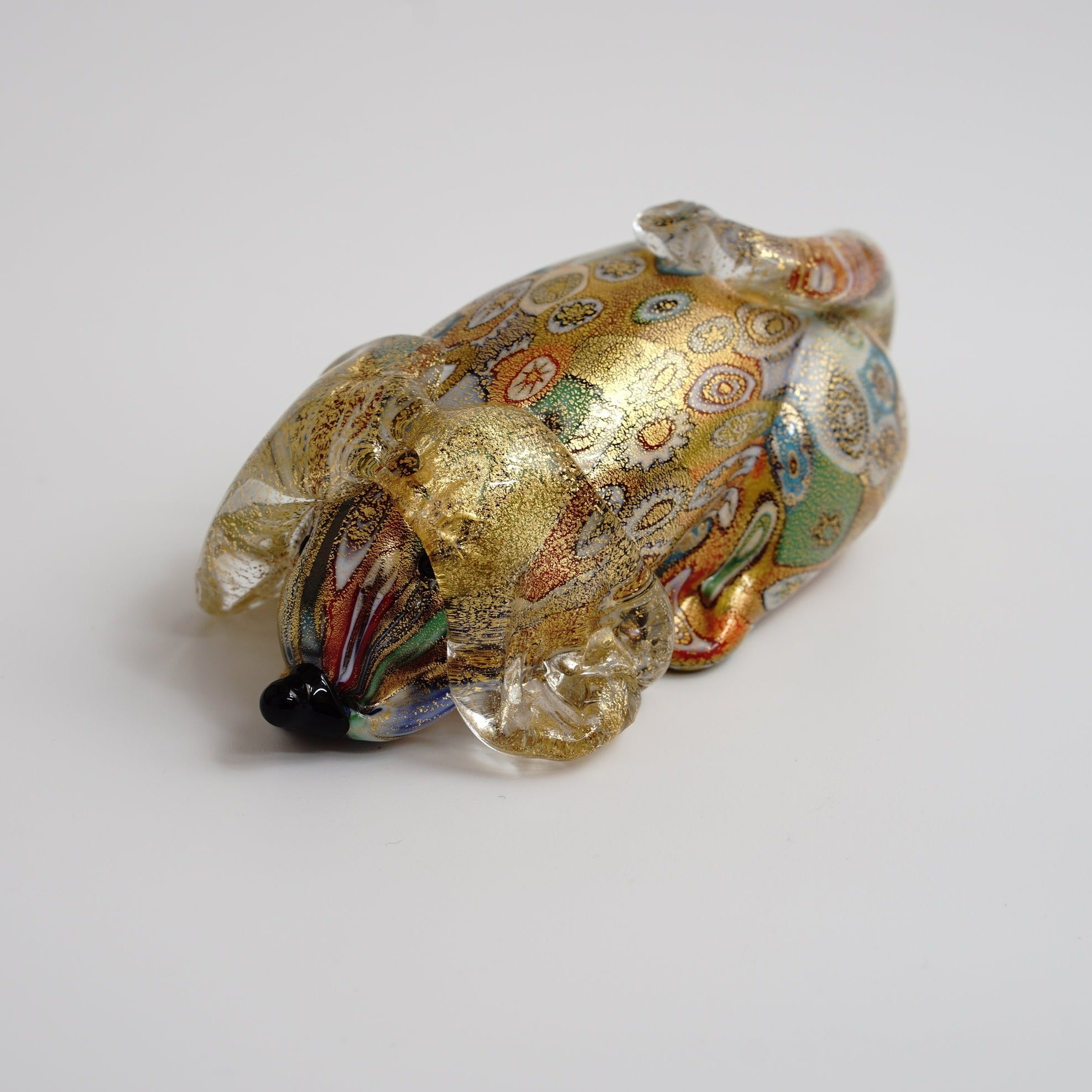 ムラーノガラス（ベネチアングラス）〈オブジェ／置物〉「戌」ムリーネ