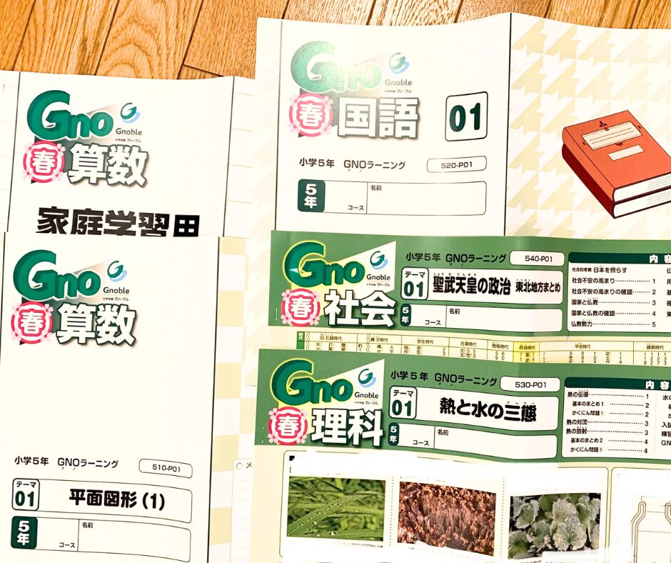 グノーブル春期講習 5年生はどう臨む？ | 中受の波に乗ってみた