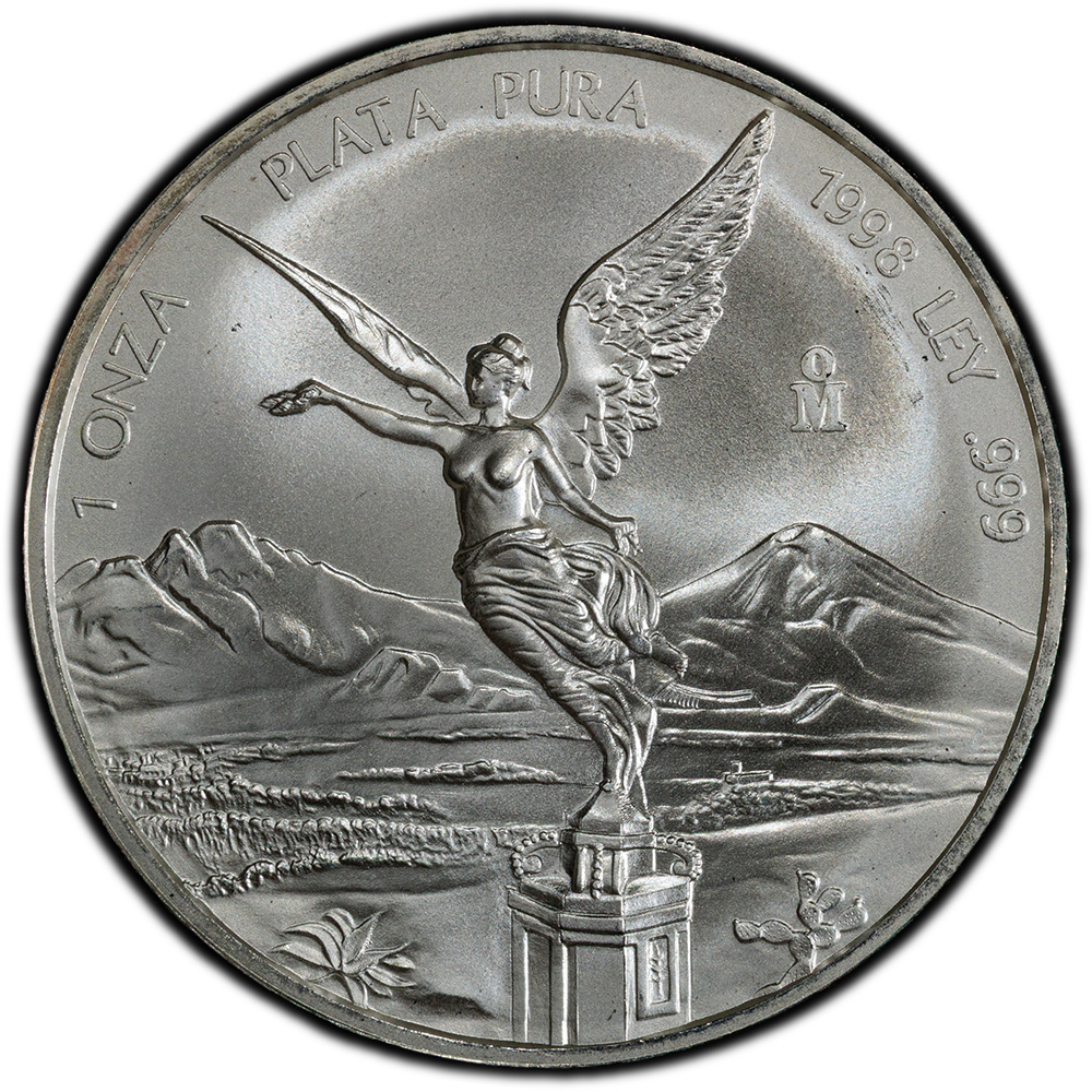 1998 Mexico 1 oz Silver Libertad NGC MS 69 - CV Coins & Collectables
