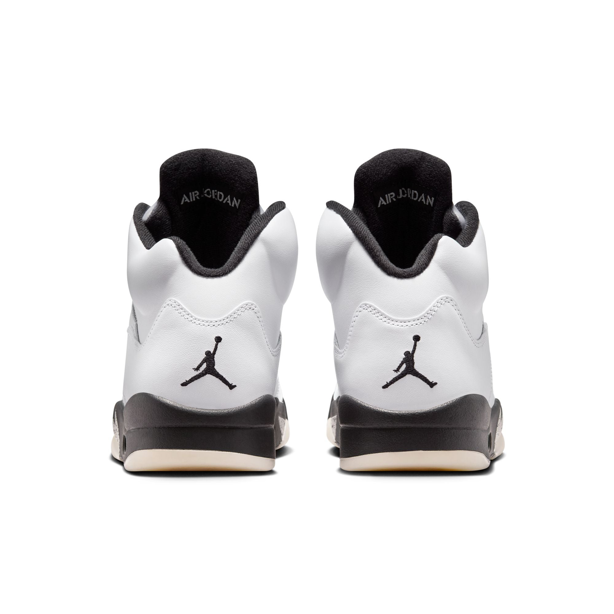 Men's Air Jordan 5 Retro - WHITE/BLACK-SAIL-METALLIC SILVER