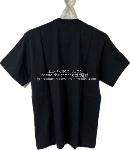 ブラック コムデギャルソンフィリップパゴウスキープリント-A-Tシャツ