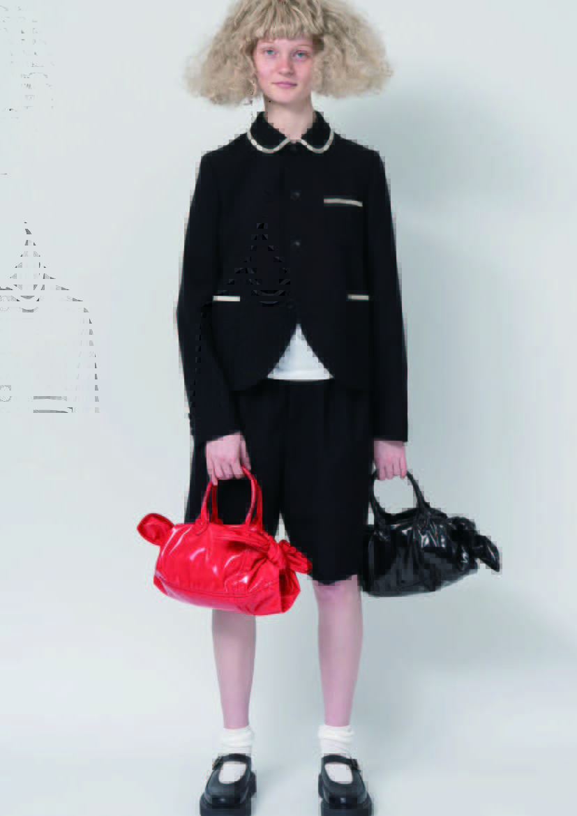 コムデギャルソンガール エナメル巾着バッグ-25AW| コムデギャルソン