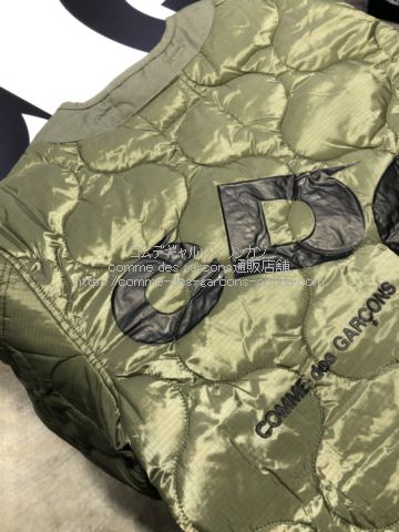 CDG × ALPHA INDUSTRIES ジップ式キルティング ライナージャケット