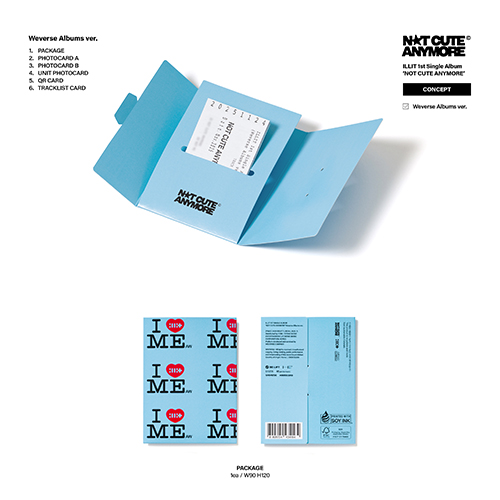 NOT CUTE ANYMORE [Weverse Albums ver.][グッズ] - ILLIT - UNIVERSAL