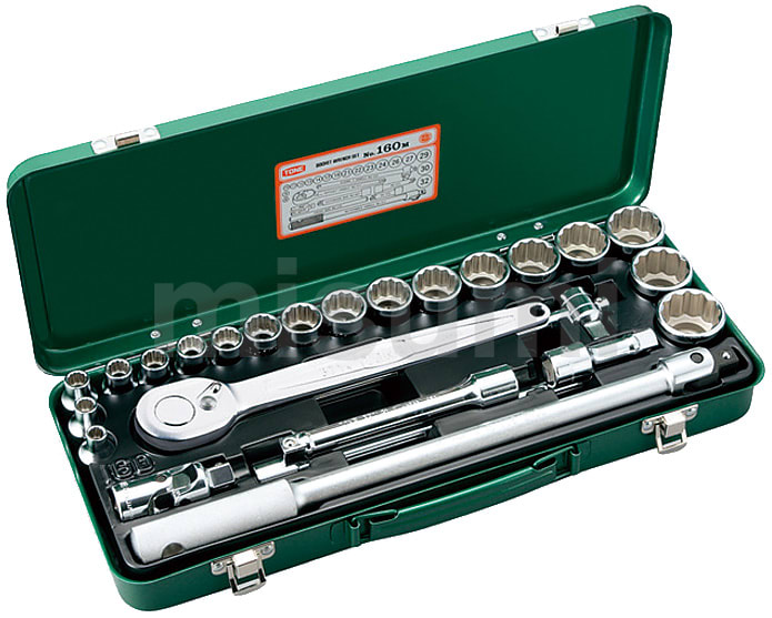 ソケットレンチセット 160M | TONE | ミスミ | 116-1768