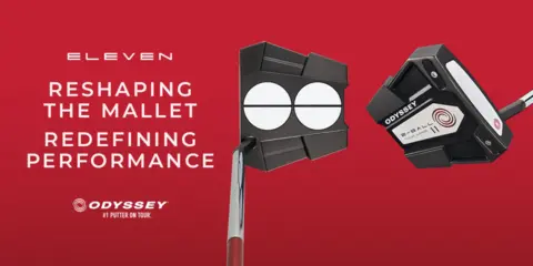 Odyssey Eleven Tour Lined Double Bend Neck Putter | Golf Galaxy