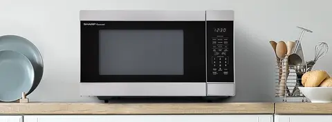 Sharp 1.6 cu. ft. 1100W Countertop Microwave Oven (SMC1662KS)