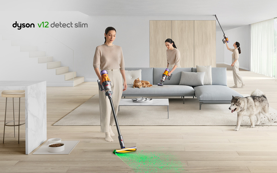 Dyson V12 Detect Slim Cordless Stick Vacuum Cleaner | Nickel | New