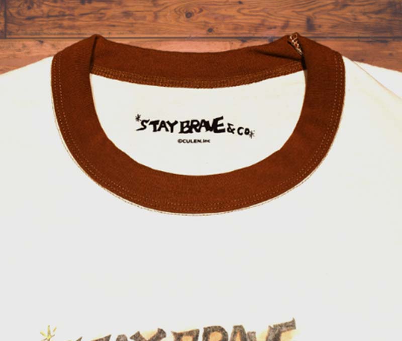 リンガーTシャツ White＆Camel – STAY BRAVE | 新しい地図