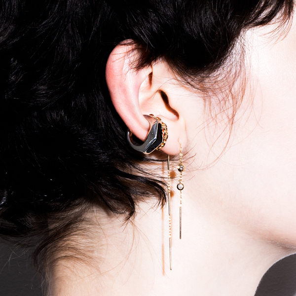 ヘキサゴン ルチル スピア ピアス専用