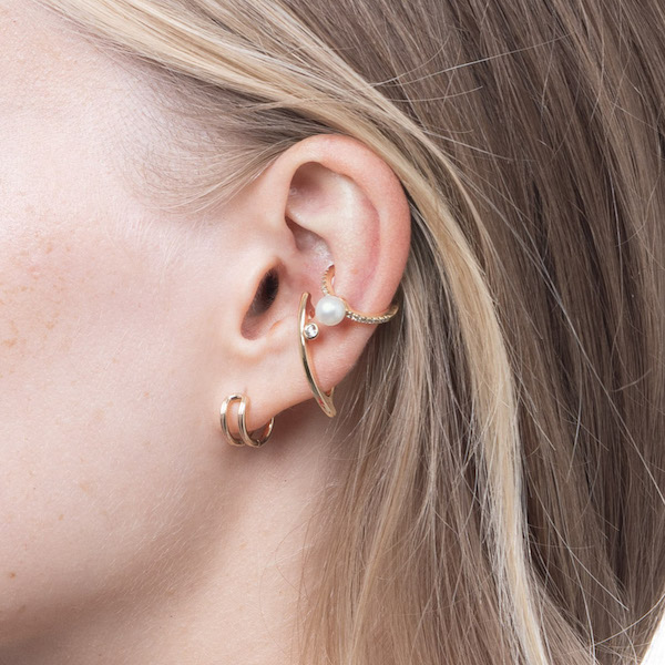 BELUGA ダブル ヒンジ ハギー ピアス Mサイズ