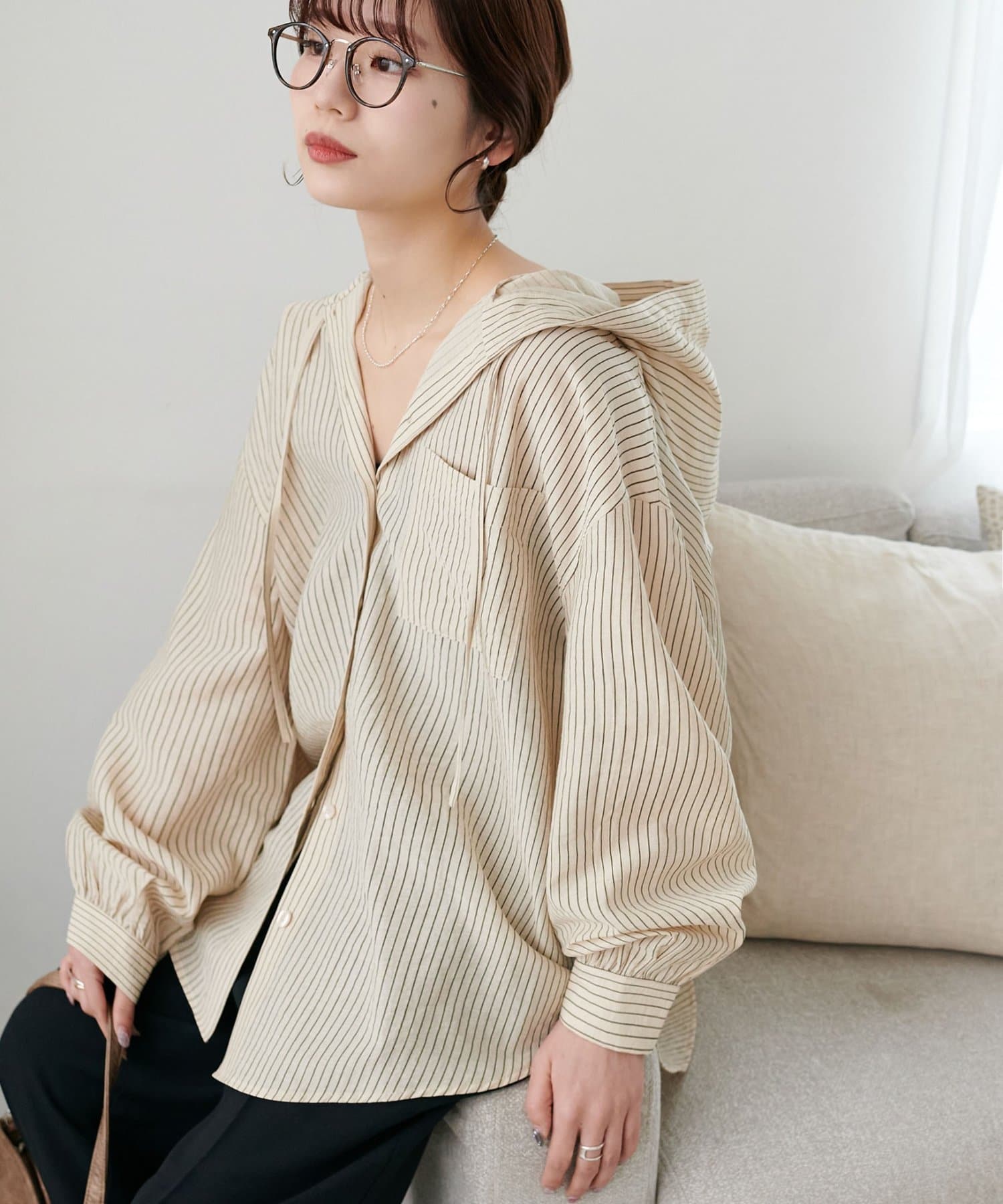 新色追加/トレンド】シアーアソートフードシャツ《WEB限定カラーあり