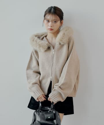 ビジュー付きファー襟ケープコート | Chico(チコ)レディース | PAL