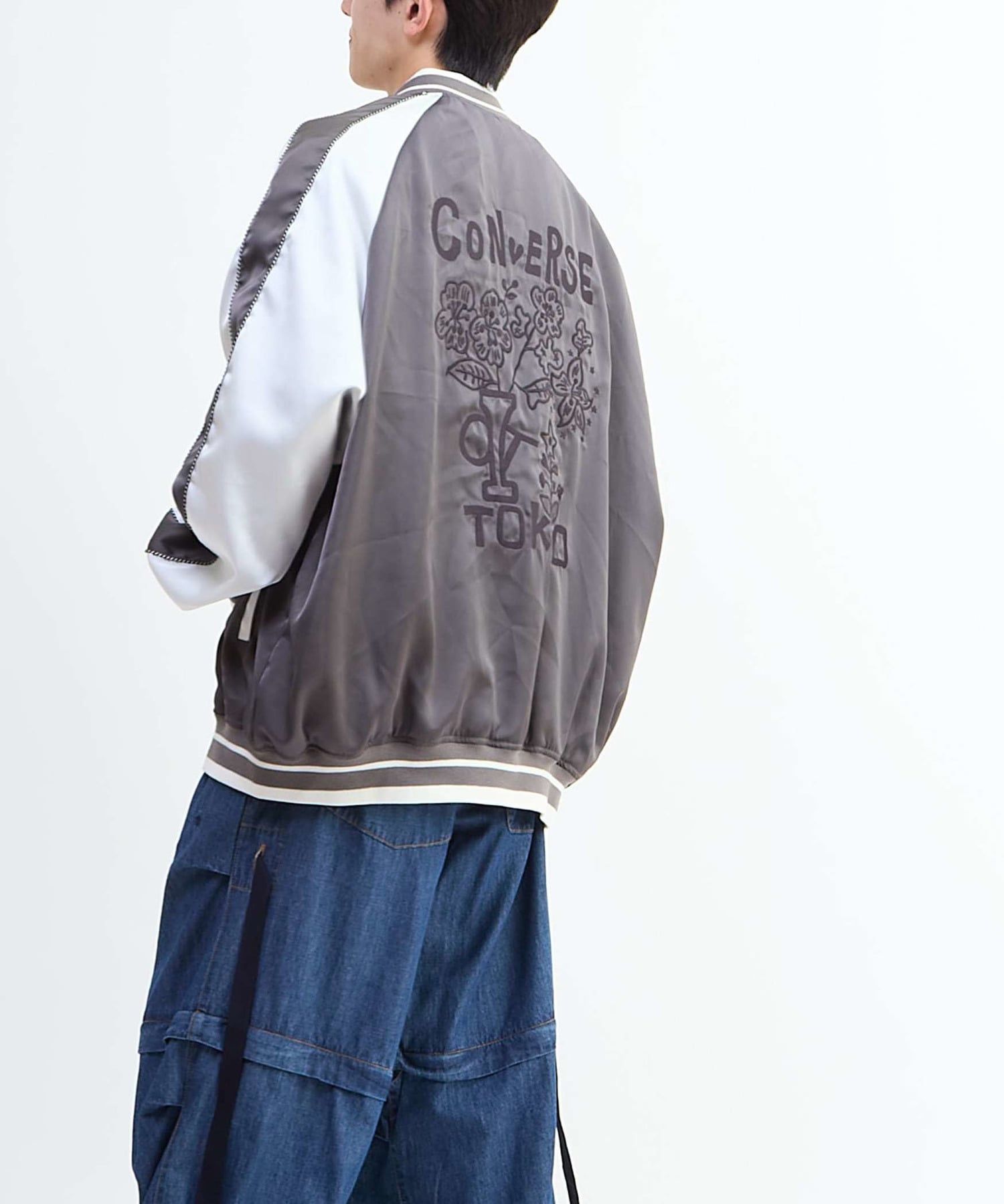 SATIN OVERSIZE SOUVENIR JACKET｜CONVERSE TOKYO (コンバース