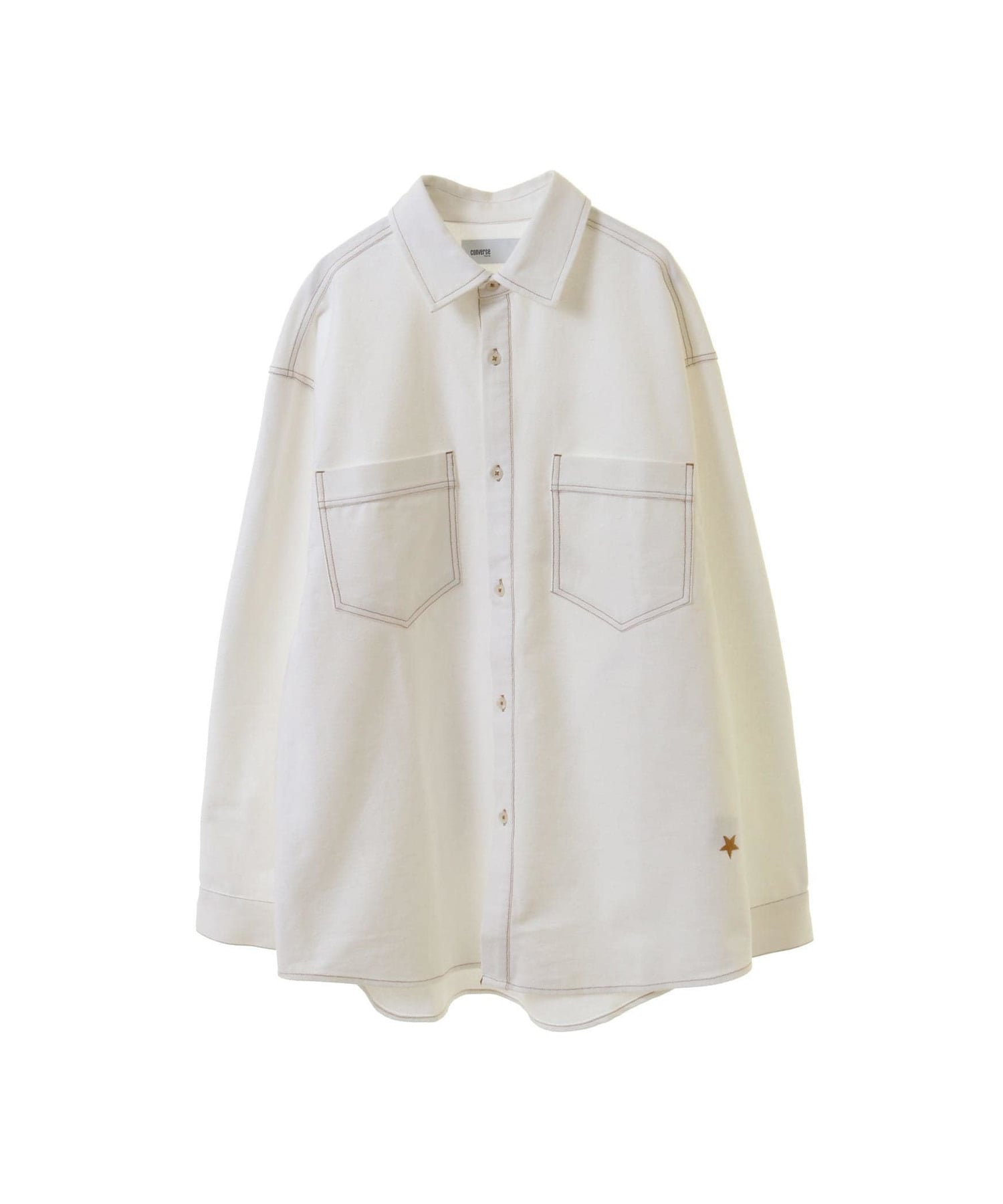 STAR☆ PATCH OVERSIZED DENIM SHIRT｜CONVERSE TOKYO (コンバース