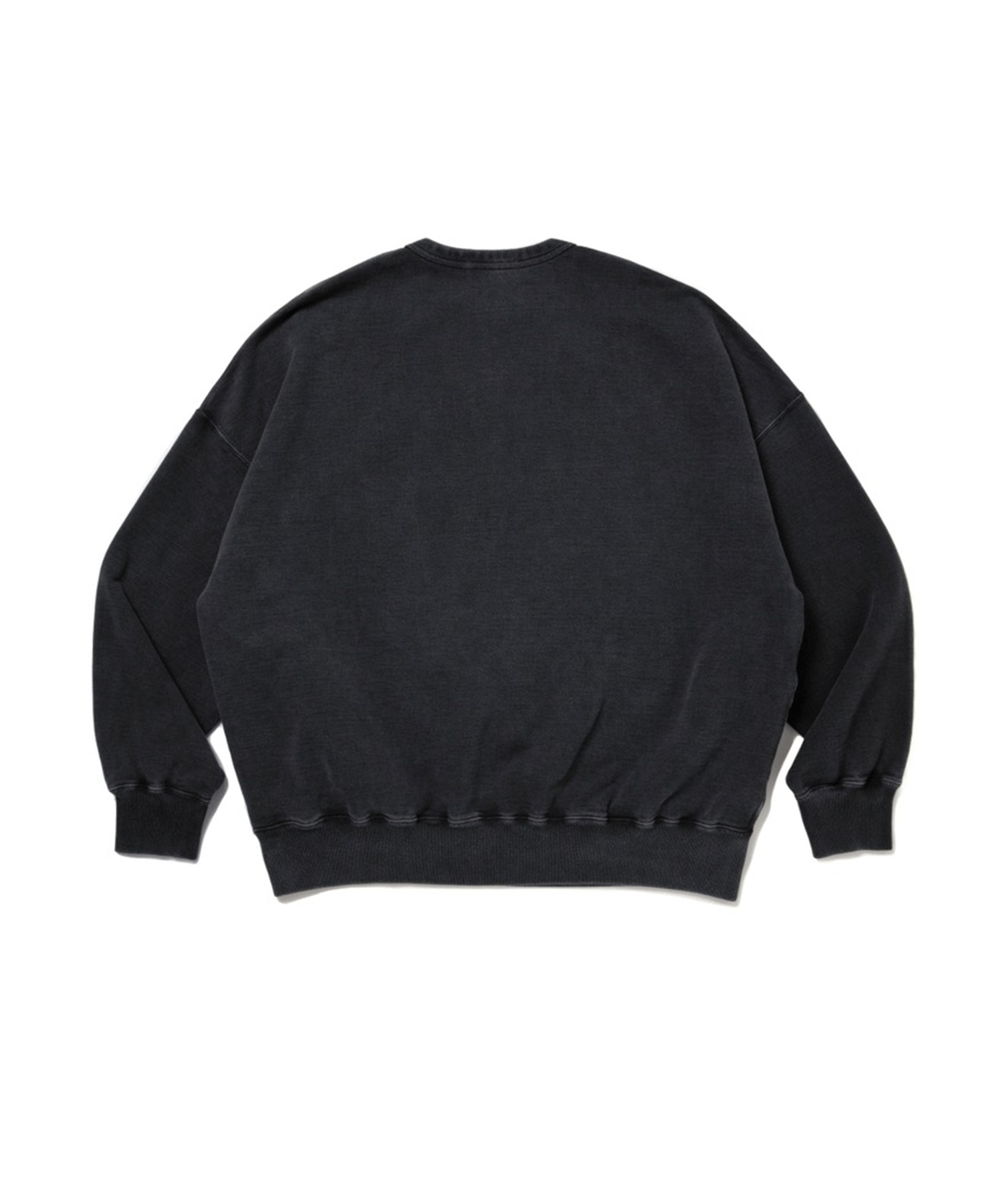 Pigment Dyed Open End Yarn Sweat Crew(S BLACK): COOTIE PRODUCTIONS