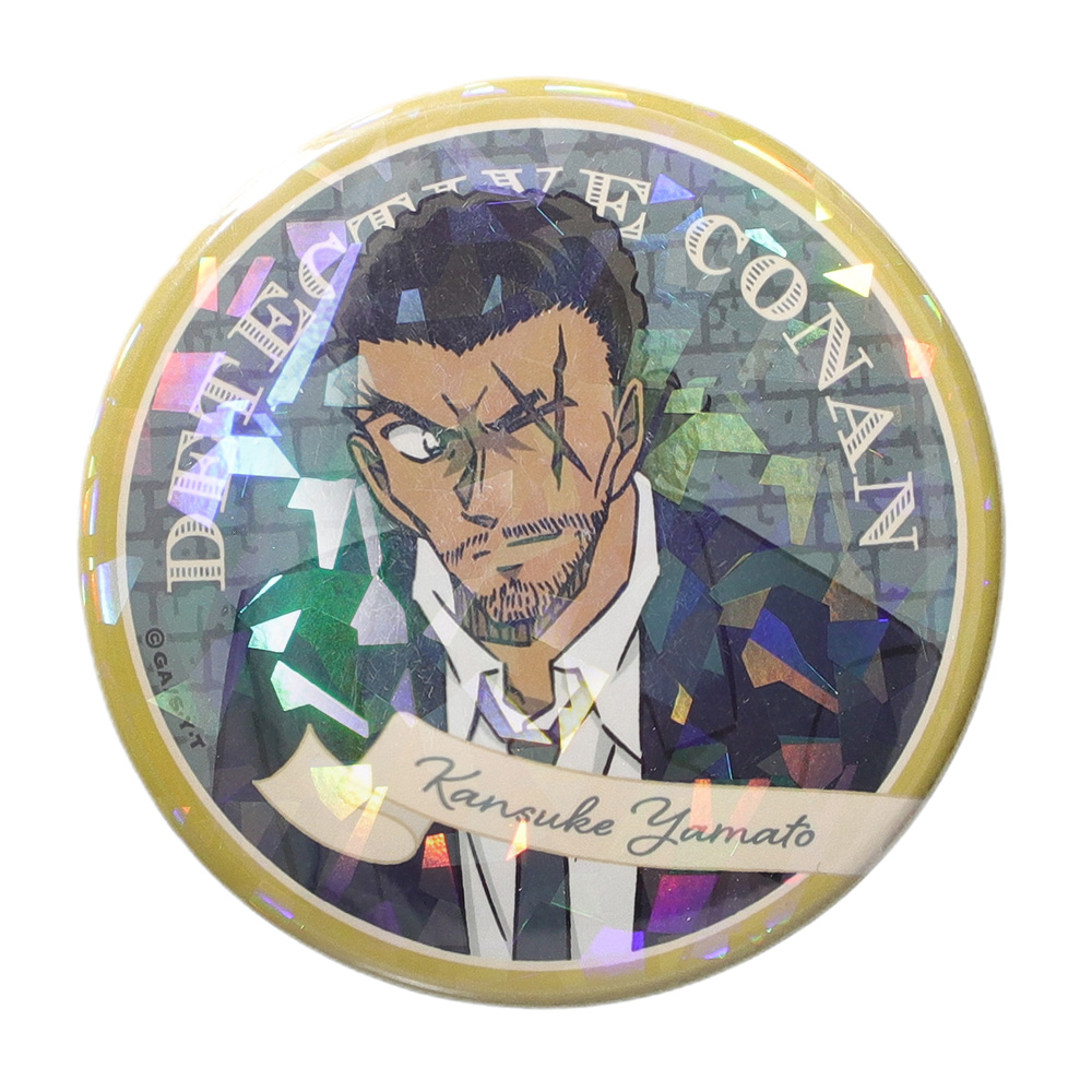 名探偵コナン ホログラム缶バッジ (ミステリーフレーム大和敢助)