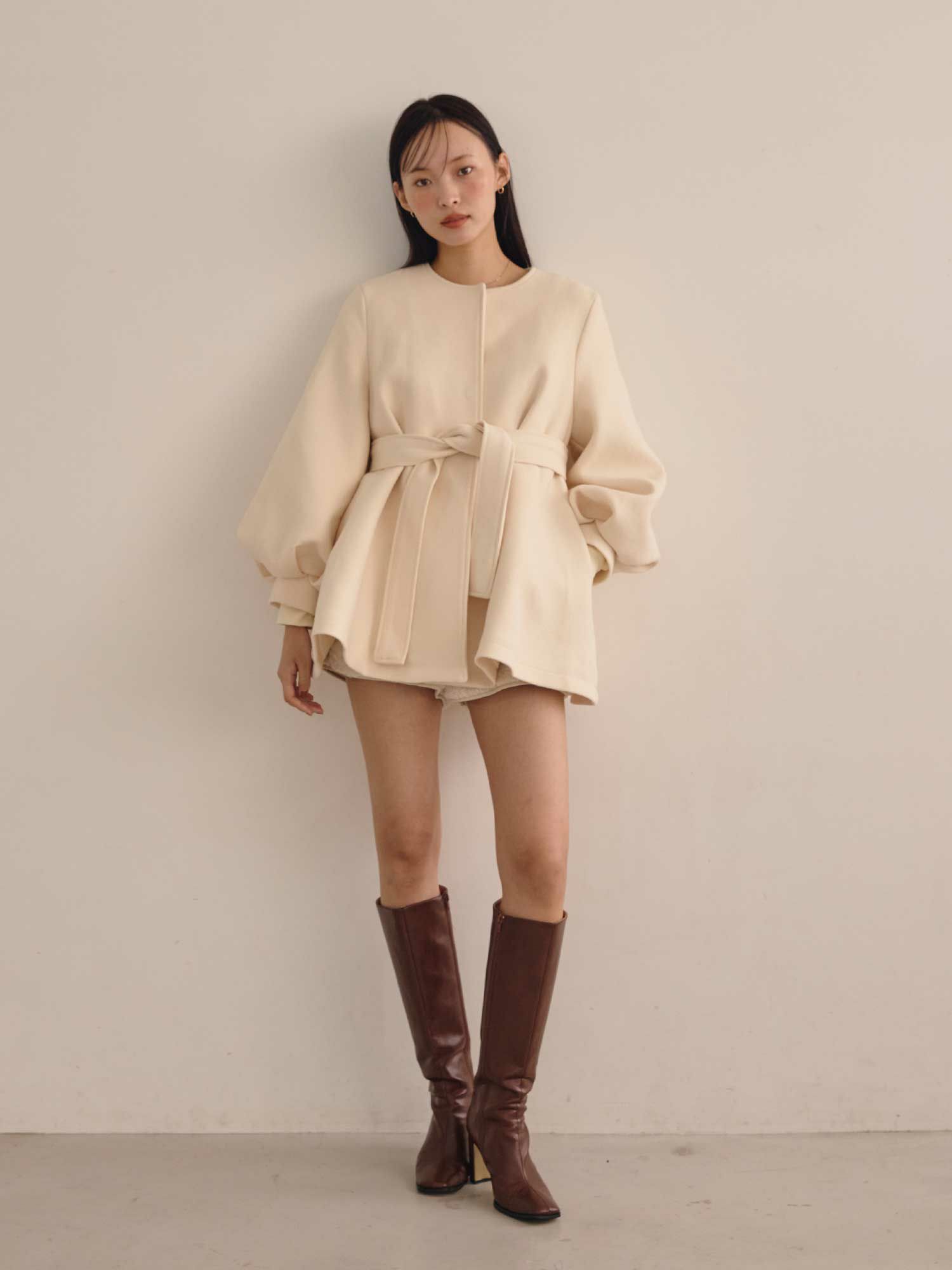 バルーンスリーブフレアコート | ACYM ONLINE SHOP