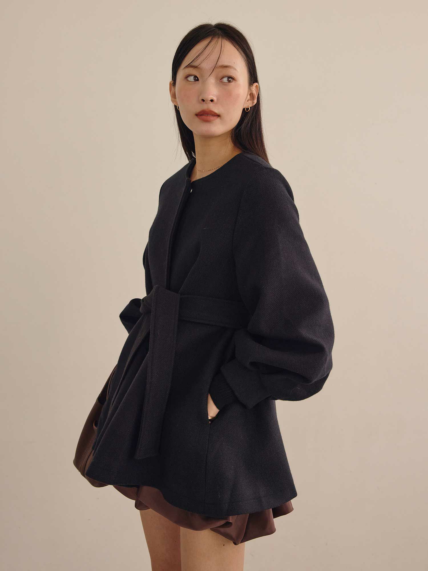 バルーンスリーブフレアコート | ACYM ONLINE SHOP