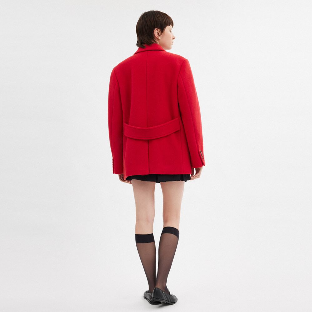 公式】COACH – コーチ | ショート コート・リサイクル ウール