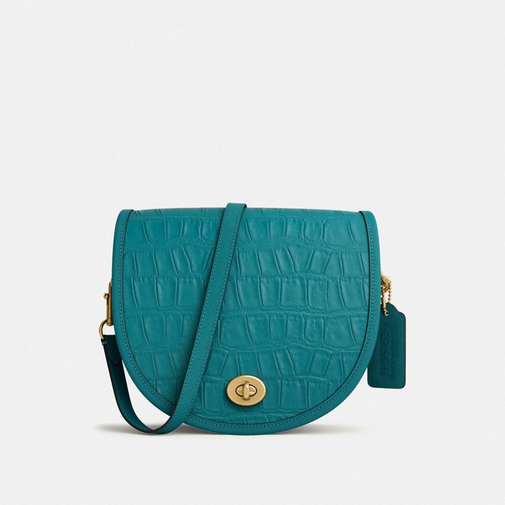 公式】コーチアウトレット | ターンロック サドル クロスボディ