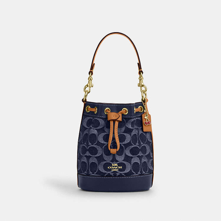 COACH® Outlet | Mini Bucket Bag In Signature Denim