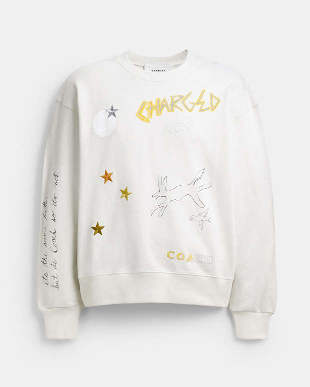 公式】COACH – コーチ | シュランケン スケッチ プリント クルーネック