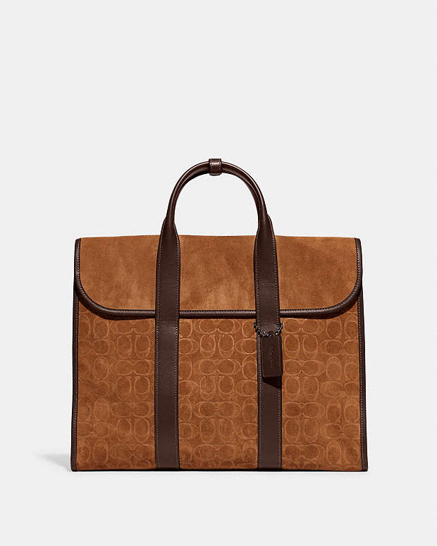 公式】COACH – コーチ | ゴッサム ポートフォリオ・シグネチャー スエード