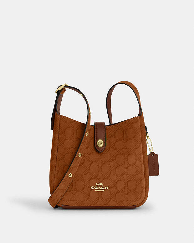 COACH® CH | Hadley Mini Crossbody Bag In Signature Suede