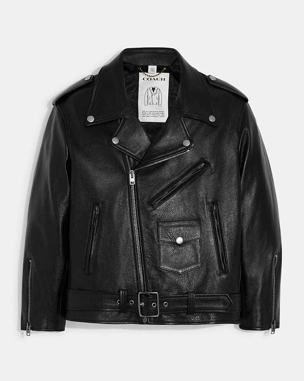 公式】COACH – コーチ | オーバーサイズド レザー バイカー ジャケット