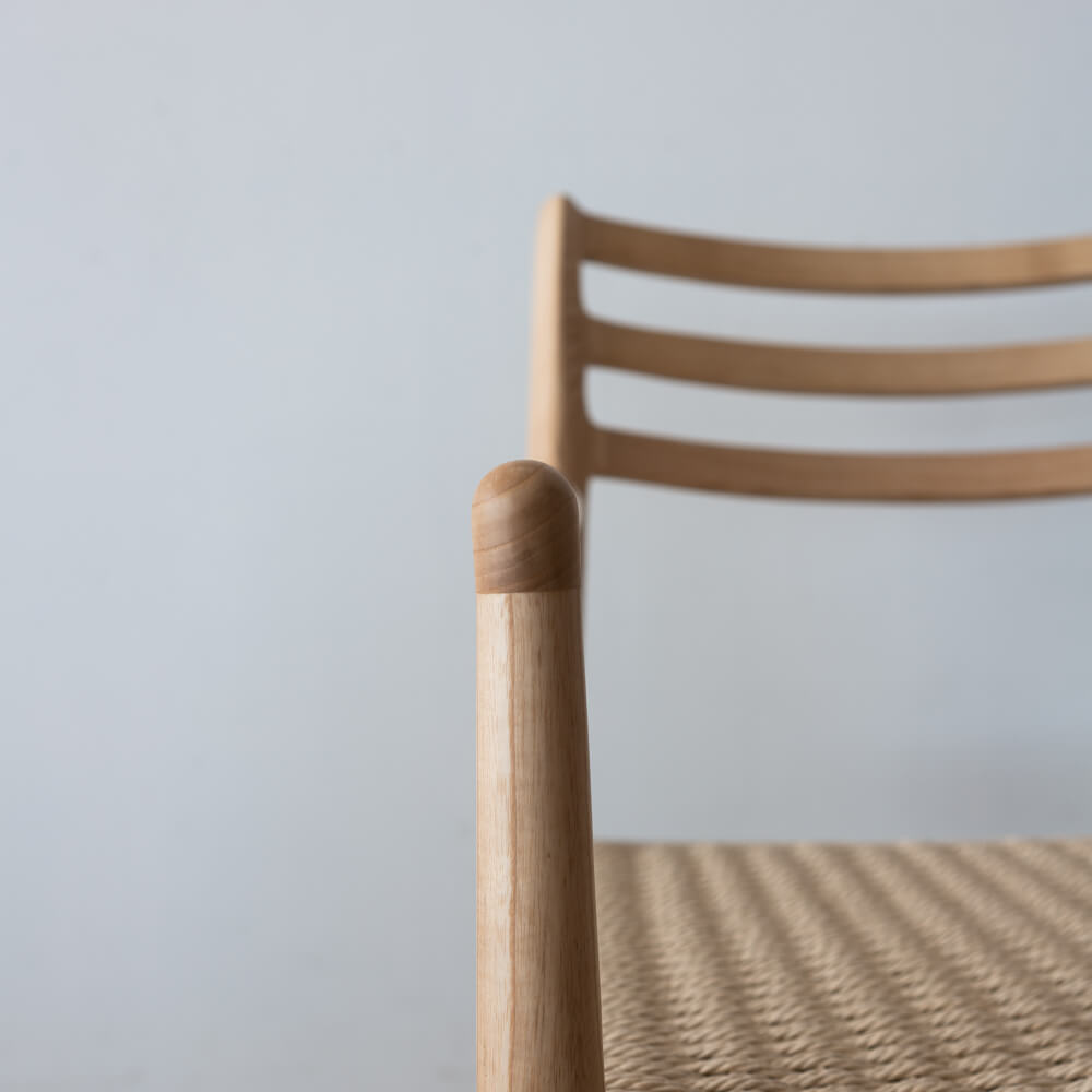 新品］アームチェア アッシュ材 / ウレタン塗装 ペーパーコード F7