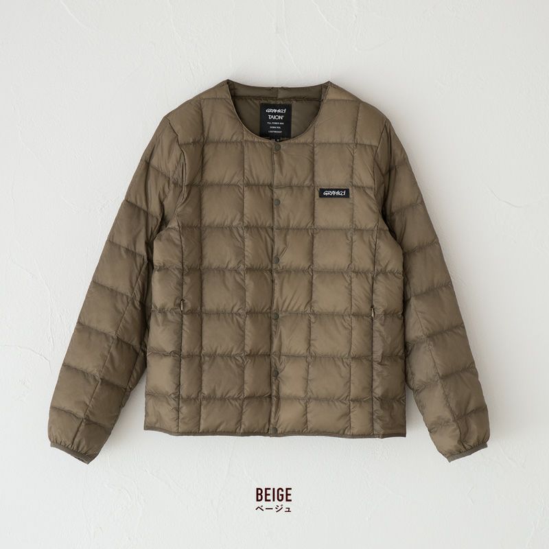 TAION グラミチ インナー ダウン ジャケット Gramicci G2FU-J082-TG