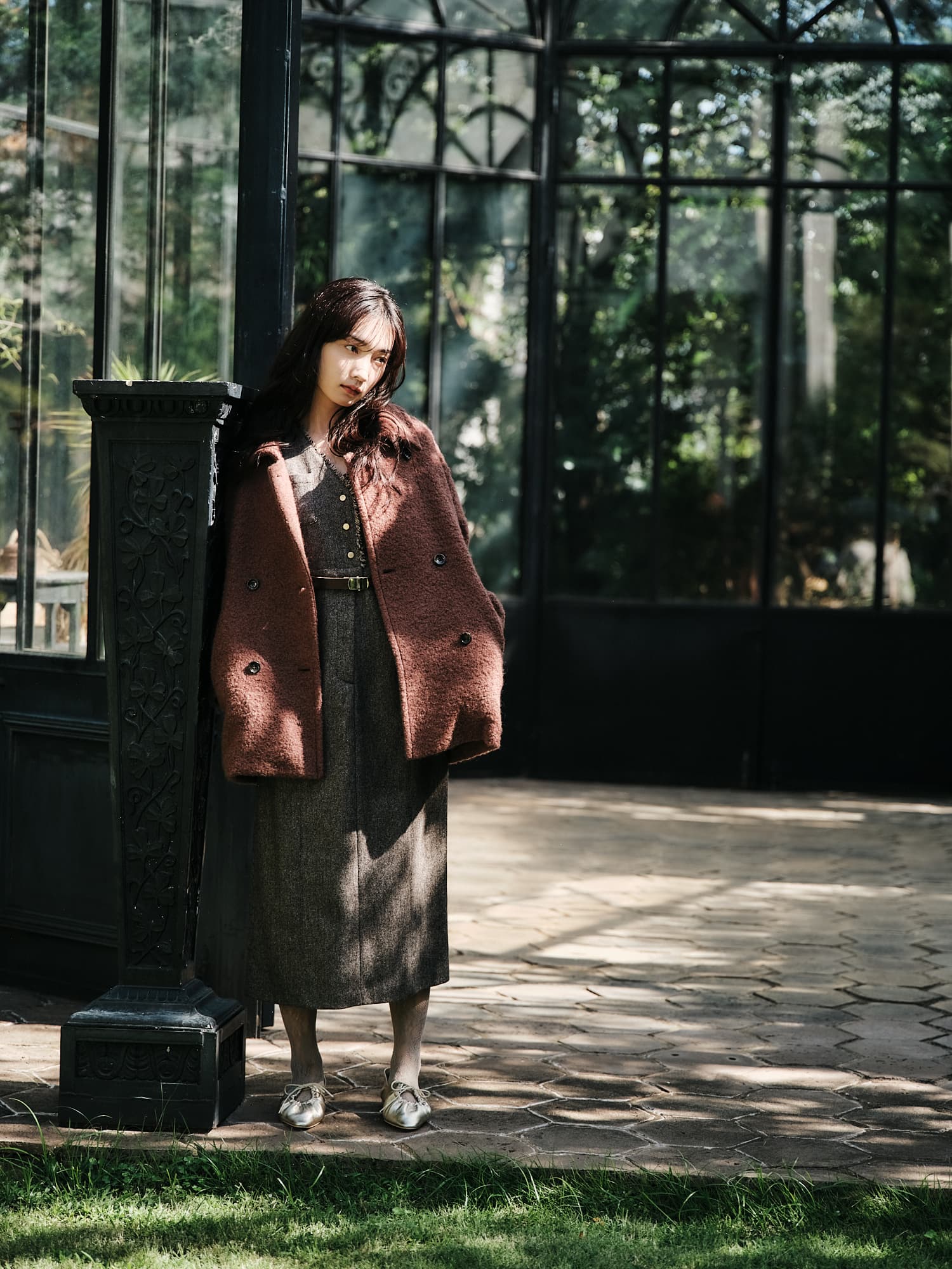 ウールループダブルコート | 小柄・低身長女性向けファッション通販