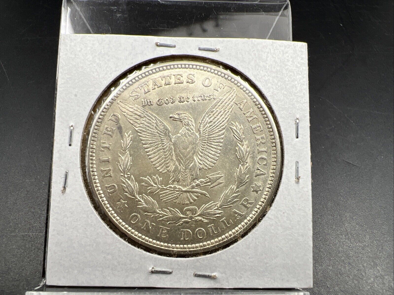 1921 D $1 Morgan Silver Dollar Coin Choice AU About UNC Die Cracks