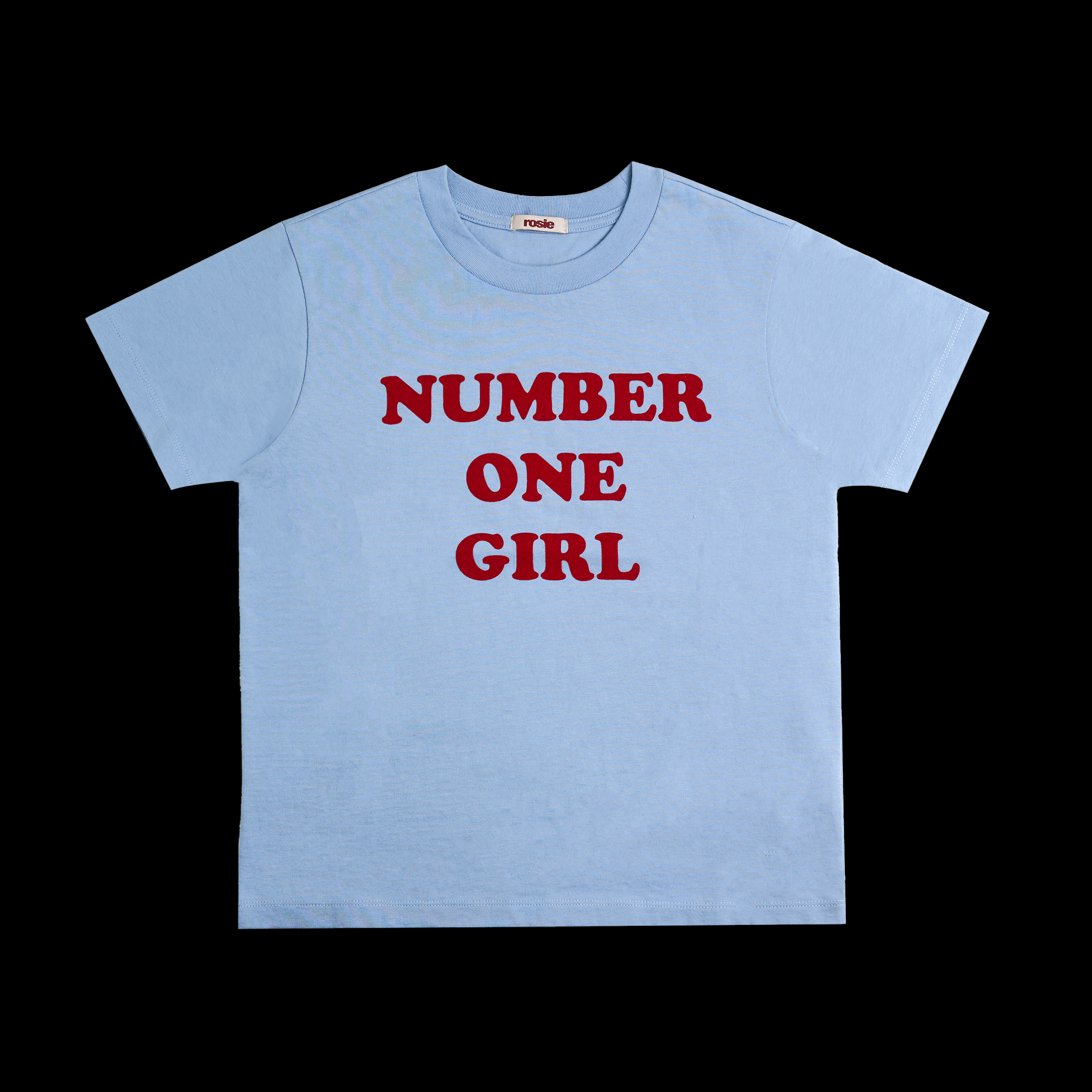 ROSE - ROSIE APT OFFICIAL MD NUMBER ONE GIRL BLUE T-SHIRT | COKODIVE