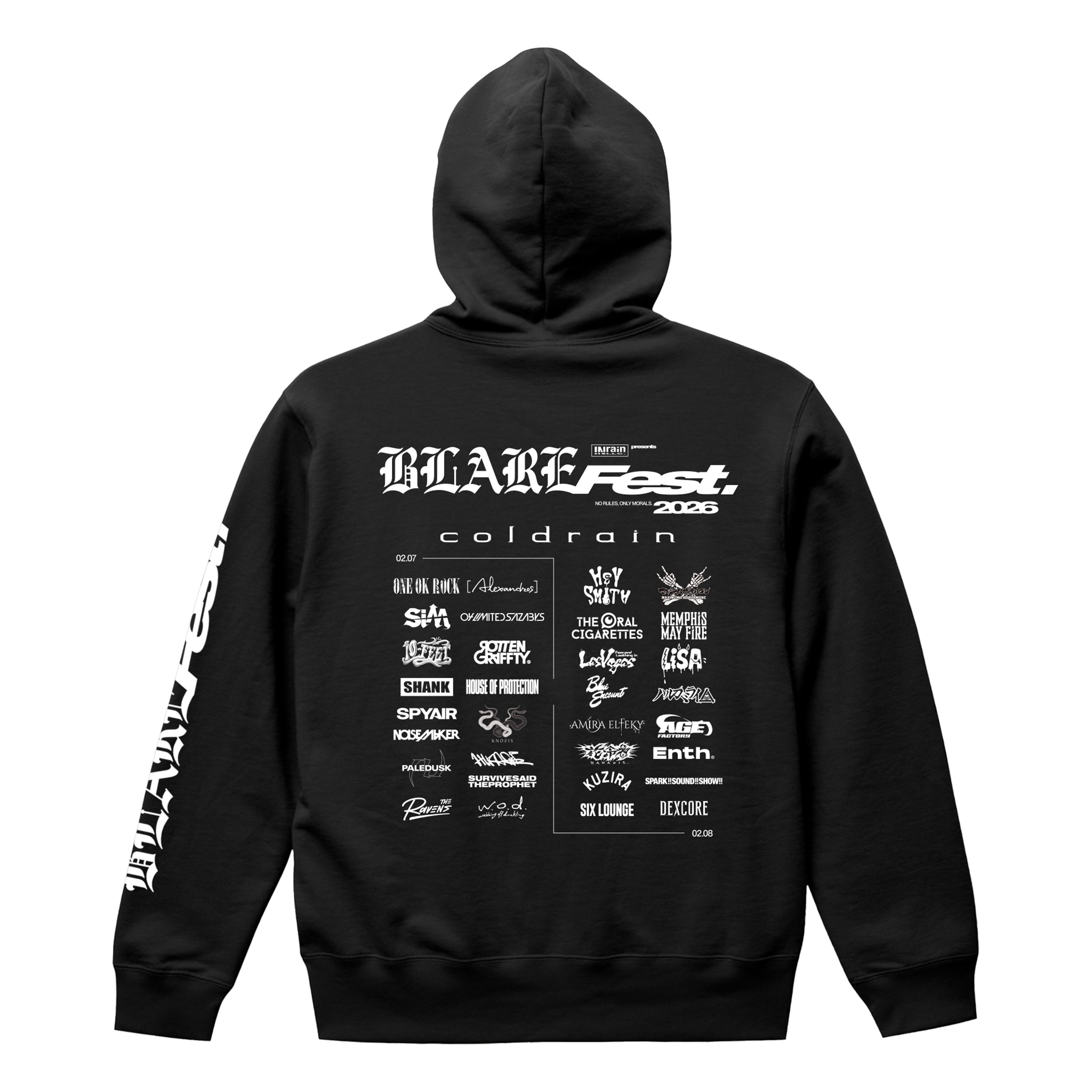 受注生産 】BLARE FEST. 2026 ZIP UP HOODIE（予約） – coldrain.jp