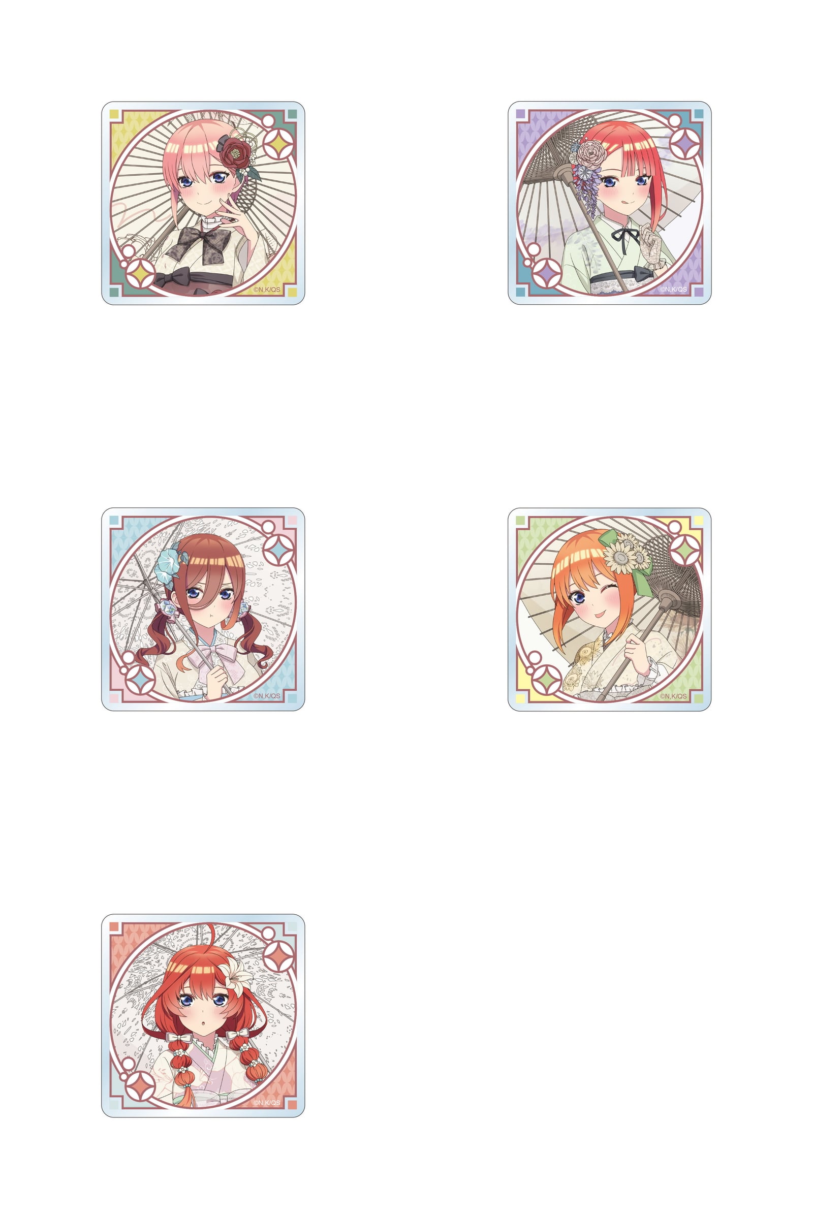 五等分の花嫁∽ レトロモダン衣装姿の描き下ろし新作グッズ 5月発売!